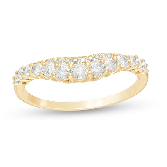 Previously Owned - 1/2 CT. T.w. Diamond Contour Anniversary Band in 10K Gold