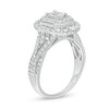 Thumbnail Image 3 of Previously Owned - 1 CT. T.W. Emerald-Cut Diamond Frame Split Shank Vintage-Style Engagement Ring in 14K White Gold