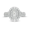Thumbnail Image 4 of Previously Owned - 1 CT. T.W. Emerald-Cut Diamond Frame Split Shank Vintage-Style Engagement Ring in 14K White Gold