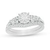 Thumbnail Image 1 of Previously Owned - 1/2 CT. T.W. Diamond Frame Bridal Set in 10K White Gold