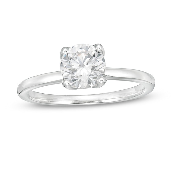 Previously Owned - 1 CT. T.w. Diamond Solitaire Engagement Ring in 18K White Gold (I/Vs2)