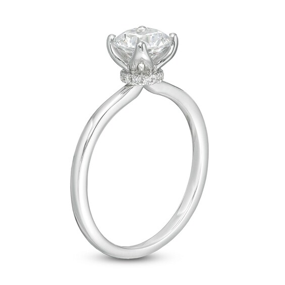 Previously Owned - 1 CT. T.w. Diamond Solitaire Engagement Ring in 18K White Gold (I/Vs2)