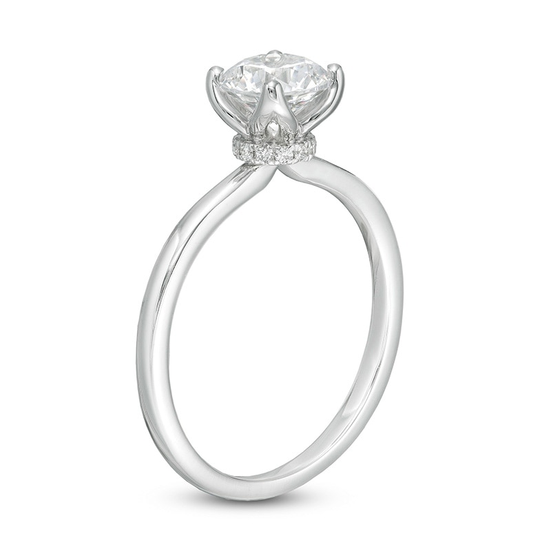 Main Image 3 of Previously Owned - 1 CT. T.W. Diamond Solitaire Engagement Ring in 18K White Gold (I/VS2)