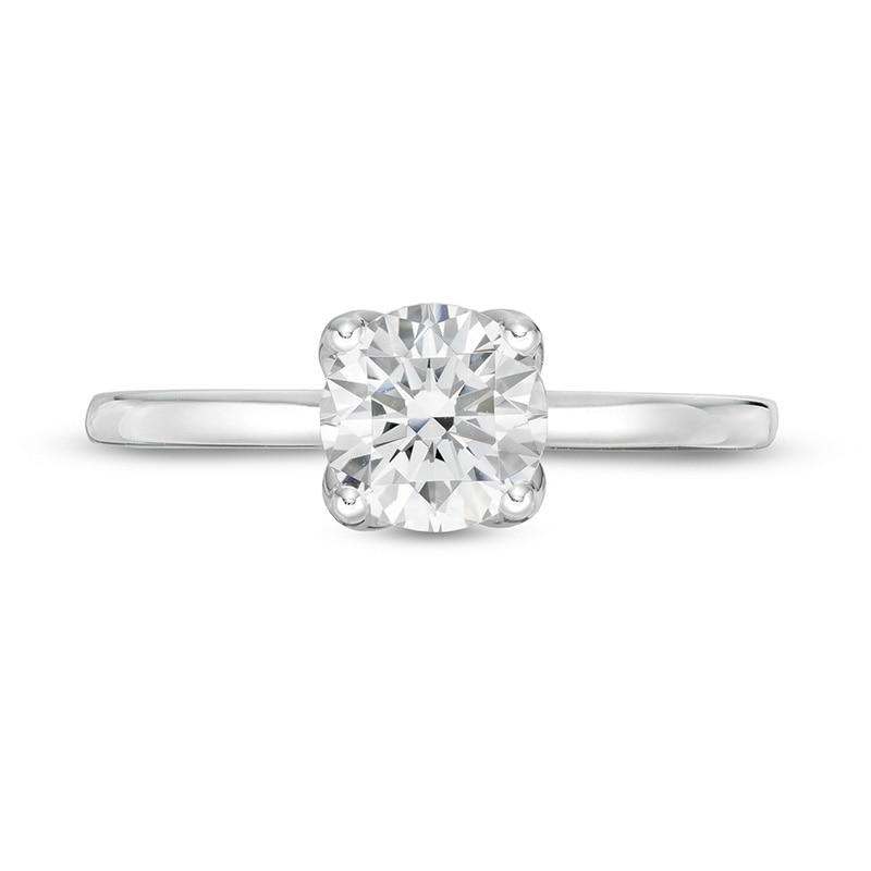 Main Image 4 of Previously Owned - 1 CT. T.W. Diamond Solitaire Engagement Ring in 18K White Gold (I/VS2)