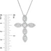 Thumbnail Image 3 of Previously Owned - 1 CT. T.W. Diamond Cross Pendant in 10K White Gold