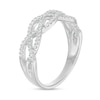 Thumbnail Image 3 of Previously Owned - 1/5 CT. T.W. Diamond Loose Braid Ring in 10K White Gold