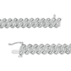 Thumbnail Image 2 of Previously Owned - 1 CT. T.W. Diamond Swirl Links Line Bracelet in Sterling Silver