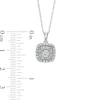 Thumbnail Image 3 of Previously Owned - 1 CT. T.W. Multi-Diamond Cushion-Shaped Diamond Frame Pendant and Stud Earrings Set in 10K White Gold