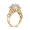 Thumbnail Image 3 of Previously Owned - 1 CT. T.W. Multi-Diamond Cushion-Shaped Diamond Frame Multi-Row Engagement Ring in 10K Gold