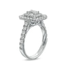 Thumbnail Image 3 of Previously Owned - 1-1/2 CT. T.W. Emerald-Cut Diamond Double Frame Engagement Ring in 14K White Gold (I/SI2)