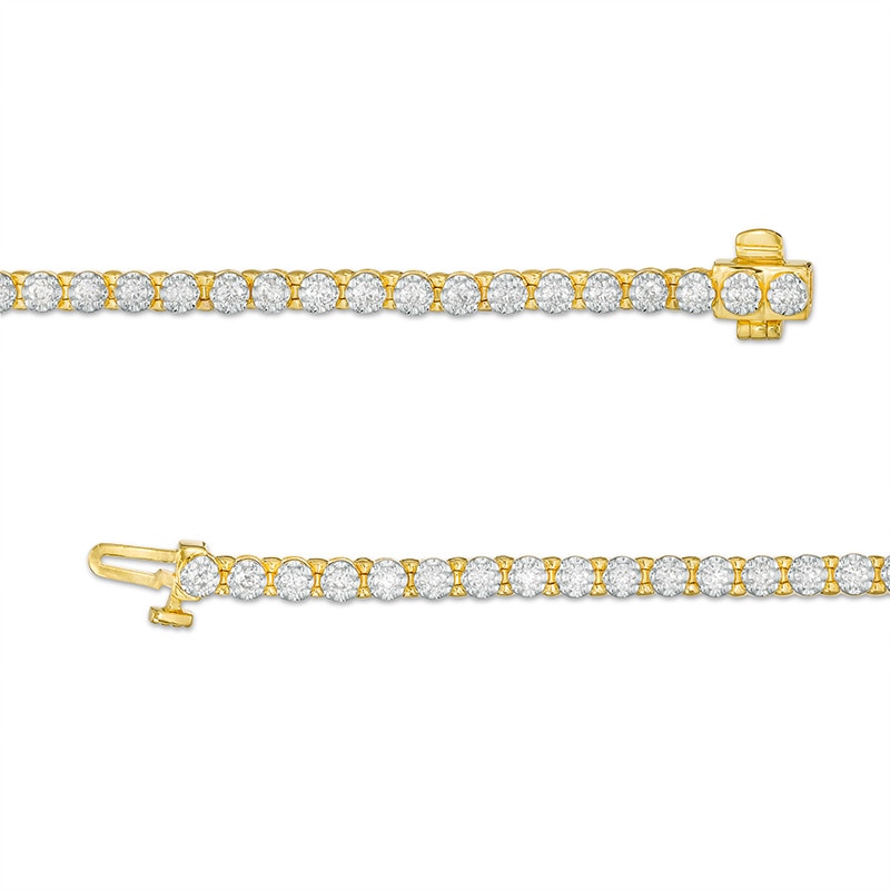 Main Image 3 of Previously Owned - 2 CT. T.W. Diamond Tennis Bracelet in 10K Gold