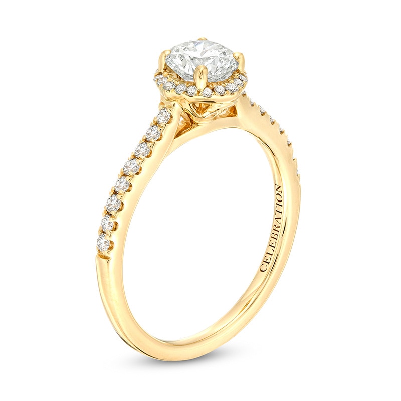Main Image 3 of Previously Owned - Celebration Infinite™ 1 CT. T.W.  Diamond Frame Engagement Ring in 14K Gold (I/SI2)