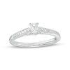 Thumbnail Image 1 of Previously Owned - 1/4 CT. T.W. Emerald-Cut Diamond Promise Ring in 10K White Gold