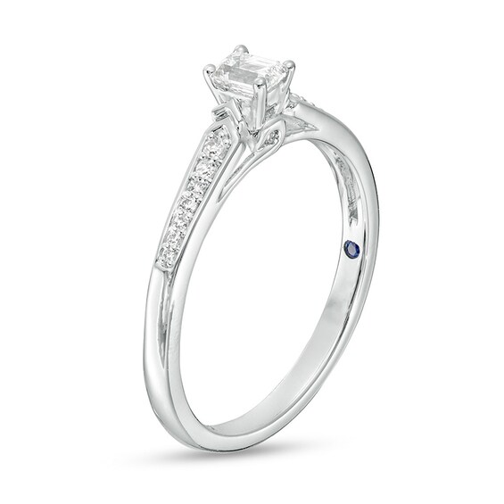 Previously Owned - 1/4 CT. T.w. Emerald-Cut Diamond Promise Ring in 10K White Gold