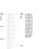 Thumbnail Image 3 of Previously Owned - 2 CT. T.W.  Lab-Grown Diamond Double Row Hoop Earrings in 14K White Gold (F/SI2)