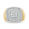 Thumbnail Image 1 of Previously Owned - 1-1/2 CT. T.W. Cushion-Shaped Multi-Diamond Triple Frame Ring in 10K Gold