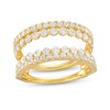 Thumbnail Image 1 of Previously Owned - 1-1/2 CT. T.W. Diamond Double Row Solitaire Enhancer in 14K Gold