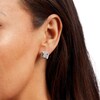 Thumbnail Image 2 of Previously Owned - 1 CT. T.W. Cushion-Shaped Multi-Diamond Double Frame Stud Earrings in 10K White Gold