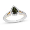 Thumbnail Image 1 of Previously Owned - Enchanted Disney Tinker Bell Green Tourmaline and 3/8 CT. T.W. Diamond Ring in 14K Two-Tone Gold