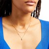 Thumbnail Image 2 of Previously Owned - 1/6 CT. T.W. Pear-Shaped Multi-Diamond Double Strand Bead Station Necklace in 10K Gold - 16.5"