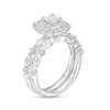 Thumbnail Image 3 of Previously Owned - 1-3/8 CT. T.W.  Princess-Cut Diamond Double Frame Bridal Set in 14K White Gold (I/I1)