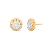 Thumbnail Image 1 of Previously Owned - 1/2 CT. T.W. Multi-Diamond Stud Earrings in 10K Two-Tone Gold