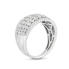 Thumbnail Image 3 of Previously Owned - 1/2 CT. T.W. Diamond Edge Multi-Row Band in 10K White Gold