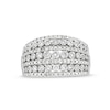 Thumbnail Image 4 of Previously Owned - 1/2 CT. T.W. Diamond Edge Multi-Row Band in 10K White Gold