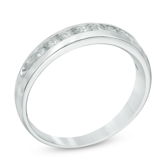 Previously Owned - 1/2 CT. T.w. Diamond Wedding Band in 10K White Gold