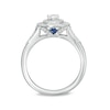 Thumbnail Image 3 of Previously Owned - Vera Wang Love Collection 5/8 CT. T.W. Oval Diamond Double Frame Engagement Ring in 14K White Gold