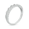 Thumbnail Image 2 of Previously Owned - 1/4 CT. T.W. Diamond Twist Double Row Stackable Anniversary Band in 14K White Gold