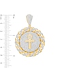 Thumbnail Image 2 of Previously Owned - 1-3/4 CT. T.W. Diamond Chain Link Frame Ankh Necklace Charm in 10K Gold