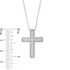 Thumbnail Image 3 of Previously Owned - 1/2 CT. T.W. Diamond Frame Cross Pendant in 10K White Gold