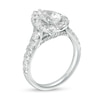 Thumbnail Image 3 of Previously Owned - 2-1/2 CT. T.W. Pear-Shaped Lab-Grown Diamond Frame Engagement Ring in 14K White Gold (F/VS2)