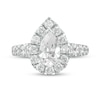Thumbnail Image 4 of Previously Owned - 2-1/2 CT. T.W. Pear-Shaped Lab-Grown Diamond Frame Engagement Ring in 14K White Gold (F/VS2)