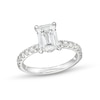 Thumbnail Image 1 of Previously Owned - 2-1/2 CT. T.W. Emerald-Cut Lab-Grown Diamond Engagement Ring in 14K White Gold (H/SI2)