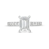 Thumbnail Image 4 of Previously Owned - 2-1/2 CT. T.W. Emerald-Cut Lab-Grown Diamond Engagement Ring in 14K White Gold (H/SI2)