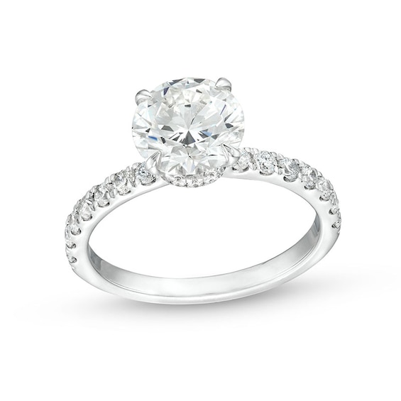 Previously Owned - 2-1/2 CT. T.w. Lab-Grown Diamond Engagement Ring in 14K White Gold (H/Si2)