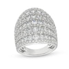 Thumbnail Image 1 of Previously Owned - 4 CT. T.W. Lab-Grown Diamond Colosseum Multi-Row Ring in 10K White Gold (F/SI2)