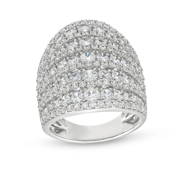 Previously Owned - 4 CT. T.w. Lab-Grown Diamond Colosseum Multi-Row Ring in 10K White Gold (F/Si2)