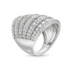 Thumbnail Image 3 of Previously Owned - 4 CT. T.W. Lab-Grown Diamond Colosseum Multi-Row Ring in 10K White Gold (F/SI2)