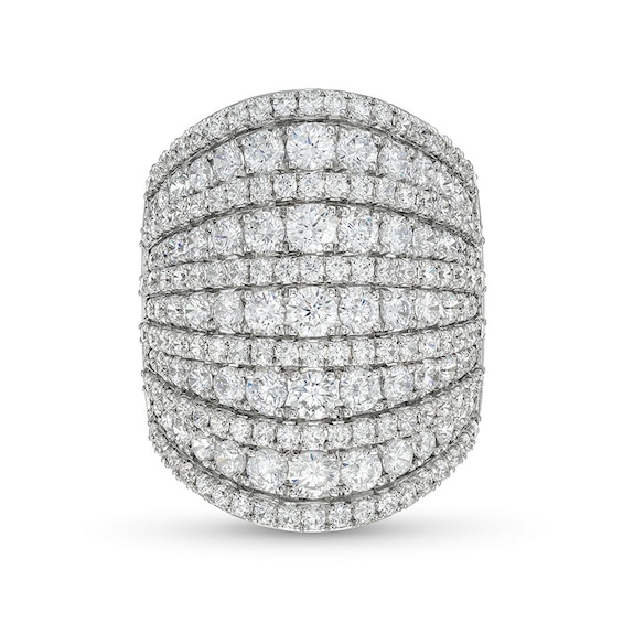 Previously Owned - 4 CT. T.w. Lab-Grown Diamond Colosseum Multi-Row Ring in 10K White Gold (F/Si2)