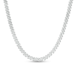 Previously Owned - 2 CT. T.W. Diamond Tennis Necklace in Sterling Silver - 17"