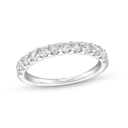 Previously Owned - 3/4 CT. T.W. Diamond Wedding Band in 10K White Gold