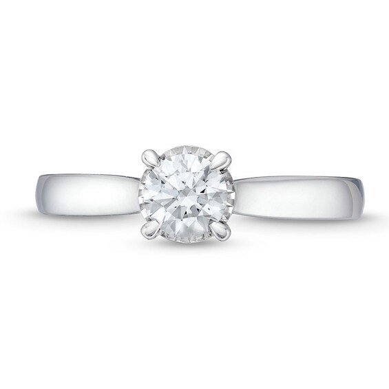 Previously Owned - 1 CT. T.w. Diamond Edge Engagement Ring in 10K White Gold (I/I3)