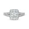 Thumbnail Image 4 of Previously Owned - 1-1/2 CT. T.W. Radiant-Cut Diamond Frame Split Shank Engagement Ring in 14K White Gold (I/SI2)