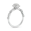 Thumbnail Image 3 of Previously Owned - 1/4 CT. T.W. Princess-Cut Diamond Cushion Frame Vintage-Style Promise Ring in 10K White Gold