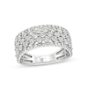 Thumbnail Image 1 of Previously Owned - 1/4 CT. T.W. Diamond Edge Multi-Row Band in 10K White Gold