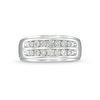 Thumbnail Image 3 of Previously Owned - 1/5 CT. T.W. Diamond Double Row Wedding Band in 10K White Gold