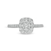 Thumbnail Image 4 of Previously Owned - 3/4 CT. T.W. Composite Cushion-Shaped Diamond Frame Engagement Ring in 10K White Gold